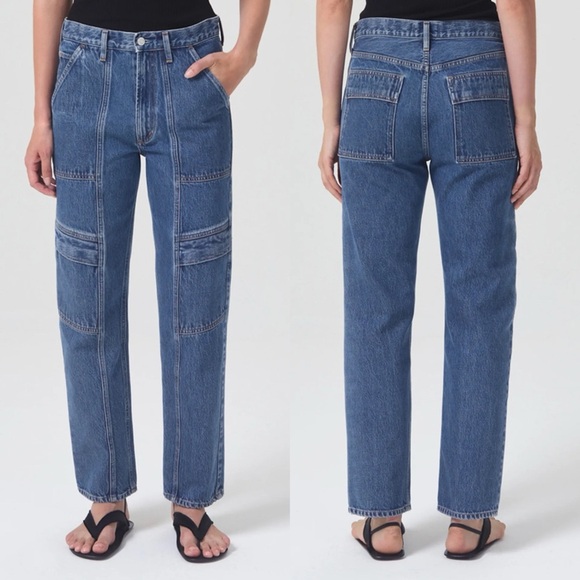 AGOLDE Cooper Cargo Jeans Cropped - Picture 1 of 15